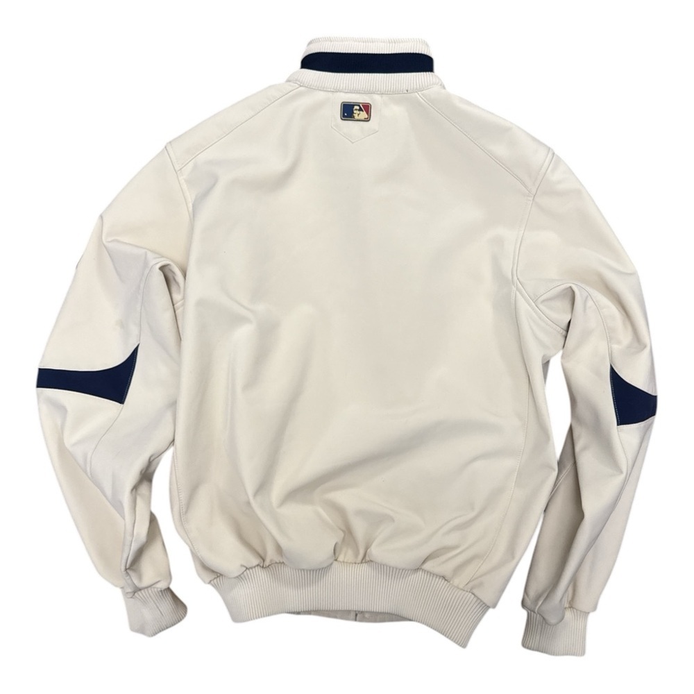 Majestic White and Blue Performance Jacket with Boston Design - Picture 2 of 6